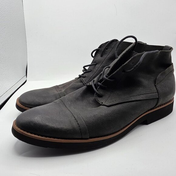 Bucks By Walk Over Mens Size 11 Black Boots Walking Casual Party Formal